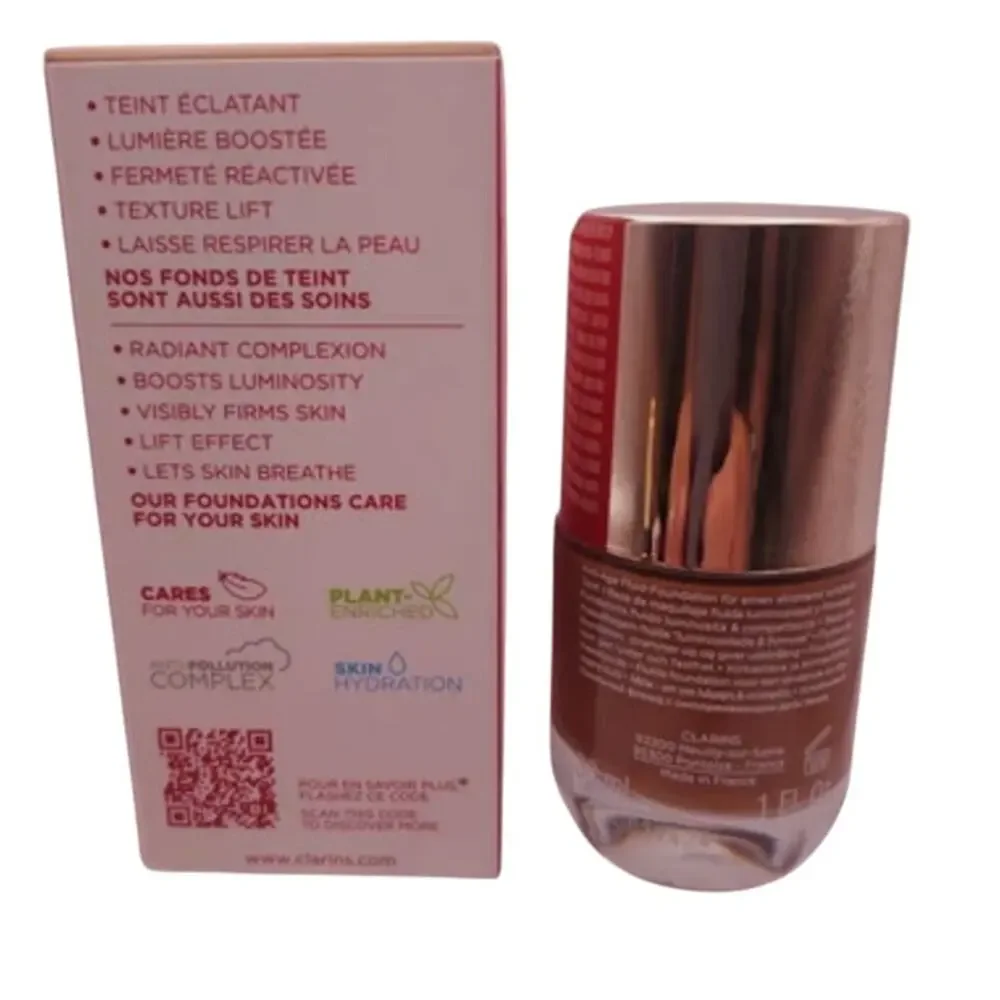 Clarins 118.5N Everlasting Youth Fluid Illuminating & Firming Foundation 30ml - Picture 4 of 5